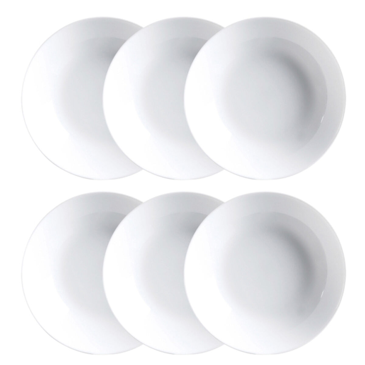 Platesett Luminarc Diwali 6 pcs Hvit Glass